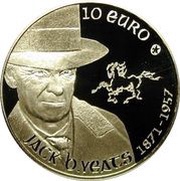 10 Euros Jack B. Yeats, Ireland, 2012 reverse image