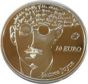 10 Euros James Joyce, Ireland, 2013 reverse image