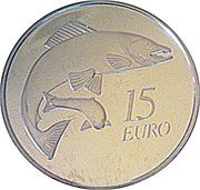 15 Euros Salmon, Ireland, 2011 reverse image