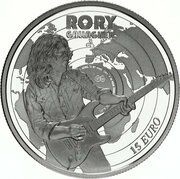 15 Euros Rory Gallagher, Ireland, 2018 reverse image