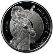 15 Euros Phil Lynott, Ireland, 2019 reverse image