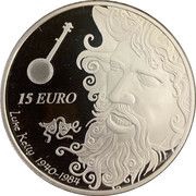 15 Euros Luke Kelly, Ireland, 2020 reverse image