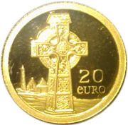 20 Euros Celtic Cross reverse image
