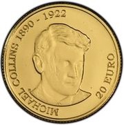 20 Euros Michael Collins reverse image