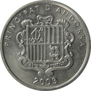 10 Cèntims Our Lady of Meritxell obverse image