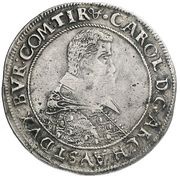 1 Thaler - Charles the Posthumous Embroidered mozzetta obverse image