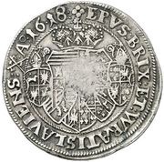 1 Thaler - Charles the Posthumous Embroidered mozzetta, Austria, 1614-1618 reverse image