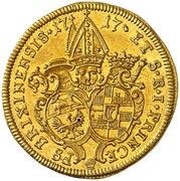 1 Ducat - Caspar Ignaz von Künigl, Austria, 1717 reverse image