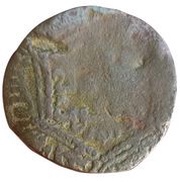 Æ Fals - Al-Adil Sayf al-Din Abu Bakr I Concave-sided Hexagon, Islamic states, 591-615 reverse image