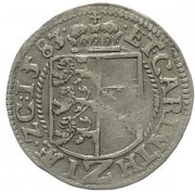 2 Kreuzers - Charles II Francis of Austria Klagenfurt, Austria, 1573-1587 reverse image