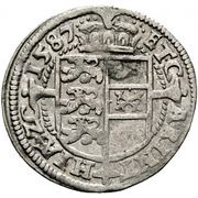 3 Kreuzers - Charles II Francis of Austria Klagenfurt, Austria, 1586-1597 reverse image