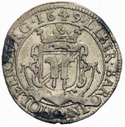 1 Kreuzer - Sigismund Lugwig, Austria, 1649 reverse image