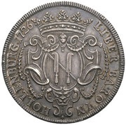 1 Thaler - Karl Ludwig, Austria, 1726 reverse image