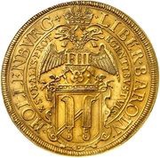 5 Ducats - Sigismund Ludwig, Austria, 1638 reverse image
