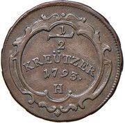 ½ Kreuzer - Franz II, Austria, 1792-1800 reverse image