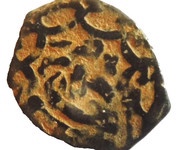 Fals - al-Muzaffar Hajji I Hamah Mint, Islamic states, 1346-1347 reverse image