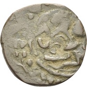 Fals - al-Manṣūr ʿAlī II Hamah mint, Islamic states, 1377-1381 reverse image