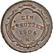 1 Kreutzer - Franz II, Austria, 1804-1805 reverse image
