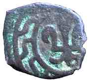 Fals - al Zahir Barquq Halab mint, Islamic states, 1391 reverse image