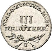3 Kreutzer - Joseph II / Leopold II, Austria, 1786-1792 reverse image