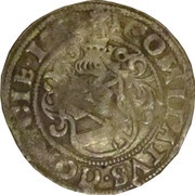 ½ Batzen - Maximilian I / Charles V St Veit for Görz, Austria, 1518-1521 reverse image