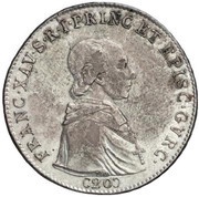 20 Kreuzers - Franz Xaver obverse image
