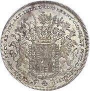 1 Thaler - Johann Joseph Pattern, Austria, 1761 reverse image