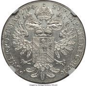 ½ Thaler - Wenzel, Austria, 1794 reverse image