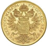 10 Ducats - Wenzel, Austria, 1794 reverse image