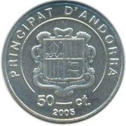 50 Cèntims Pope John Paul II obverse image