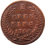 1 Pfenning - Hieronymus von Colloredo, Austria, 1786-1790 reverse image