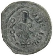 Follis / Fals - standing caliph type - Iliya Jerusalem - Arab-Byzantine obverse image