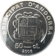 50 Cèntims Pope Benedictus XVI obverse image