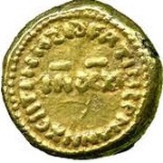 Solidus / Dinar - al-Walid I b. ‘Abd al-Malik - al-Andalus - Transitional coinage Spain and North Africa - Arab-Byzantine reverse image