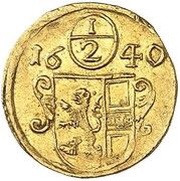 ½ Kreuzer - Paris von Lodron Gold Pattern, Austria, 1640 reverse image