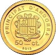 50 Cèntims Napoleon Bonaparte obverse image