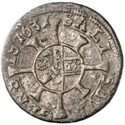 1 Kreuzer - Paris von Lodron, Austria, 1623-1653 reverse image