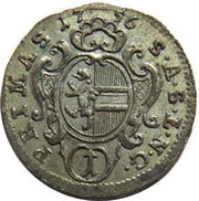 1 Kreuzer - Sigismund von Schrattenbach obverse image