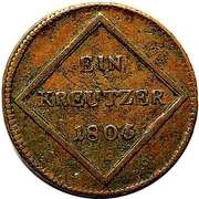 1 Kreutzer - Ferdinand III of Austria - Tuscany, Austria, 1804-1806 reverse image