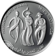 1 New Sheqel Independence - Performing Arts, Israel, 2007 reverse image