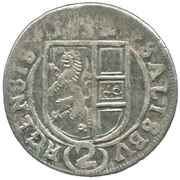 2 Kreuzers - Paris von Lodron, Austria, 1623-1639 reverse image