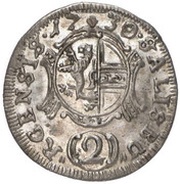 2 Kreuzers - Leopold Anton von Firmian, Austria, 1728-1730 reverse image
