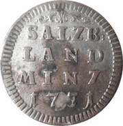 2 Kreuzers - Leopold Anton von Firmian, Austria, 1731 reverse image
