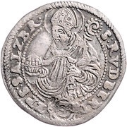 3 Kreuzers - Wolf Dietrich von Raitenau, Austria, 1587-1612 reverse image