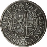 3 Kreuzers - Paris von Lodron, Austria, 1653 reverse image