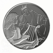 2 New Sheqalim David playing for Saul, Israel, 2014 reverse image