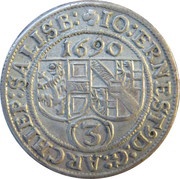 3 Kreuzers - Johann Ernst von Thun obverse image