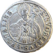 3 Kreuzers - Johann Ernst von Thun, Austria, 1687-1692 reverse image