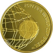 5 New Sheqalim 2014 FIFA World Cup Brazil, Israel, 2013 reverse image