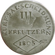 3 Kreutzer - Ferdinand III of Austria - Tuscany, Austria, 1805 reverse image